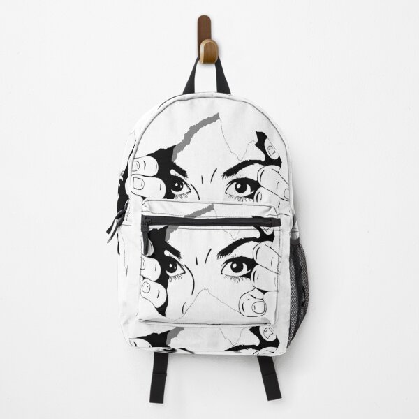 Item preview, Peeking Eyes Through the Wall – Minimalist Line Art designed and sold by AmetistLight.