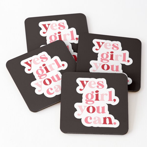 Item preview, Yes Girl, You Can – Empowering Feminine Motivation Quote Design designed and sold by NCODesigns.