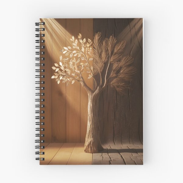 Item preview, Golden Duality: Sunlit & Shadowed 3D Tree Wood Relief designed and sold by Haji-S.