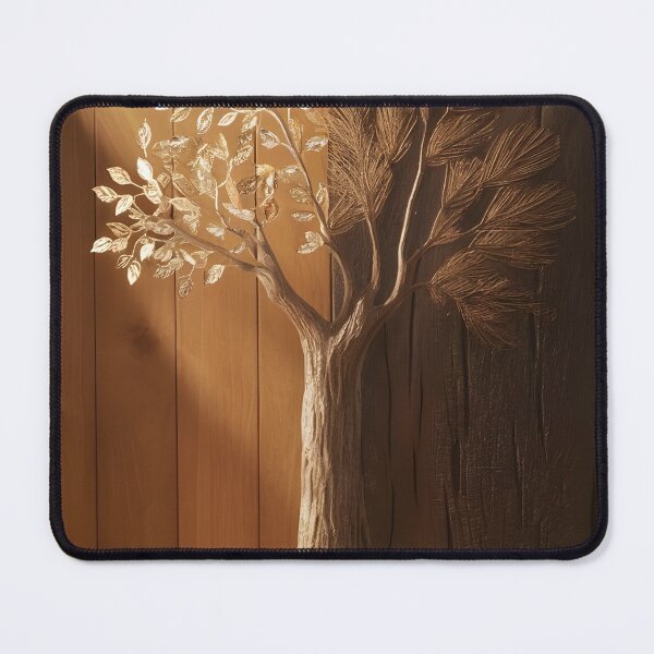 Item preview, Golden Duality: Sunlit & Shadowed 3D Tree Wood Relief designed and sold by Haji-S.