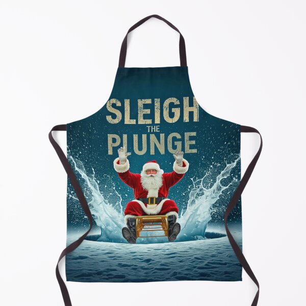 Item preview, Sleigh the Plunge - Funny Cold Plunge Winter Holiday Pun Cover designed and sold by FitEnvy.