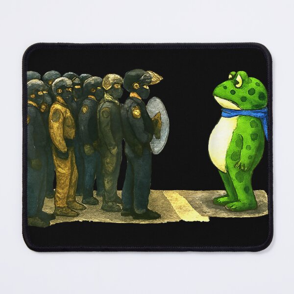 Item preview, Funny Frog Activist – Portland Protest Parody Design designed and sold by waebox.