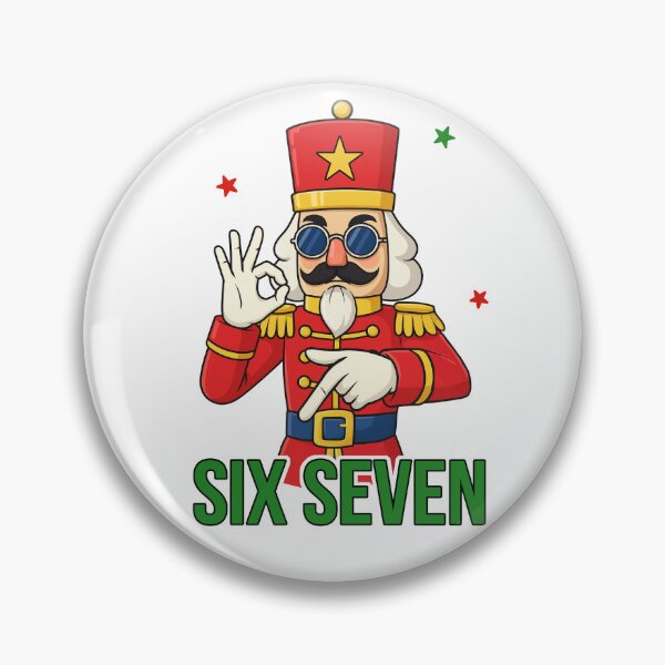 Item preview, Six Seven Nutcracker Funny Hand-Sign Cartoon Design designed and sold by The Sandy Design Store.