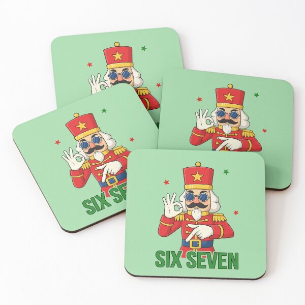 Item preview, Six Seven Nutcracker Funny Hand-Sign Cartoon Design designed and sold by Sandy's Cheeky Studio.