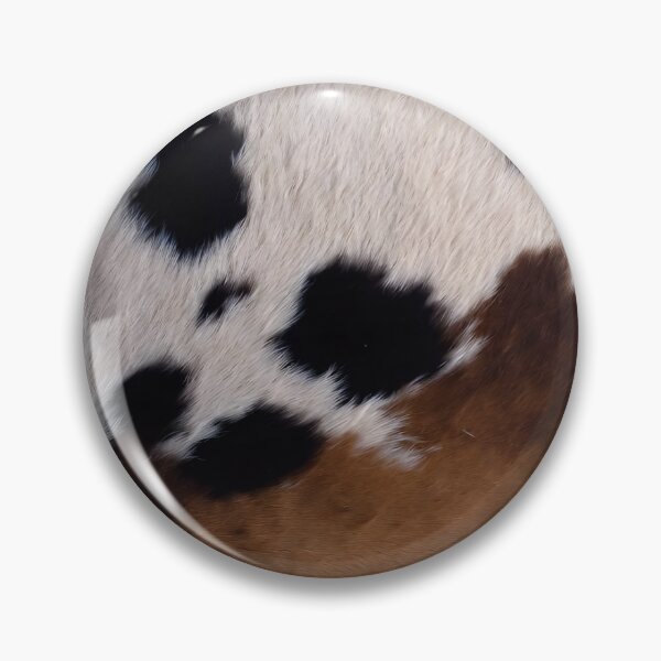 Item preview, Classic Rustic Cowhide Pattern - Timeless Black, Rich Brown & Soft White Hide Texture designed and sold by AiDigitalSanctum.