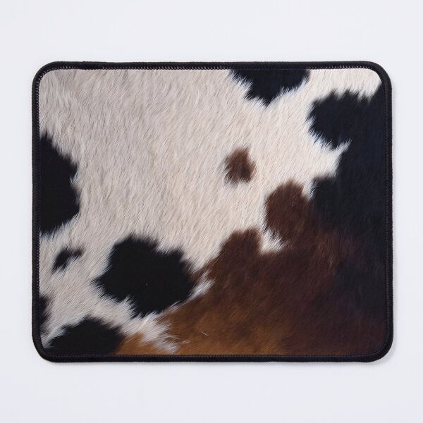 Item preview, Classic Rustic Cowhide Pattern - Timeless Black, Rich Brown & Soft White Hide Texture designed and sold by AiDigitalSanctum.