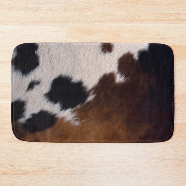 Item preview, Classic Rustic Cowhide Pattern - Timeless Black, Rich Brown & Soft White Hide Texture designed and sold by AiDigitalSanctum.