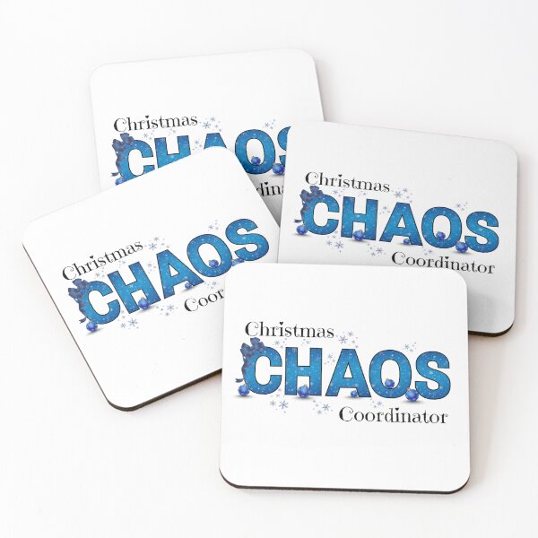 Item preview, Blue Christmas Chaos | Elegant Winter Holiday Design designed and sold by PixelByHajni.