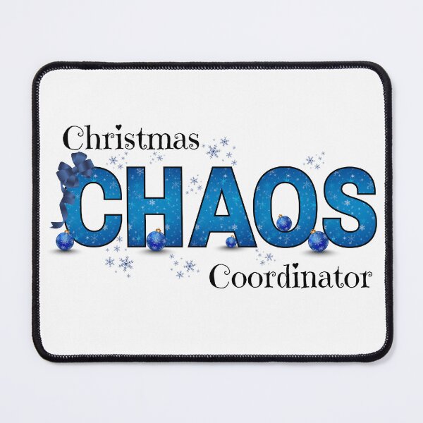 Item preview, Blue Christmas Chaos | Elegant Winter Holiday Design designed and sold by PixelByHajni.