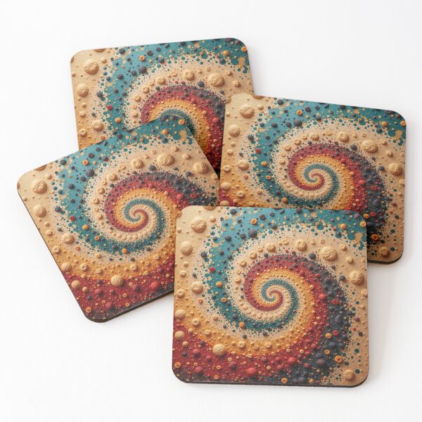 Item preview, Aboriginal Inspired Dot Art - Volcanic Whirl  designed and sold by GrinGalore.
