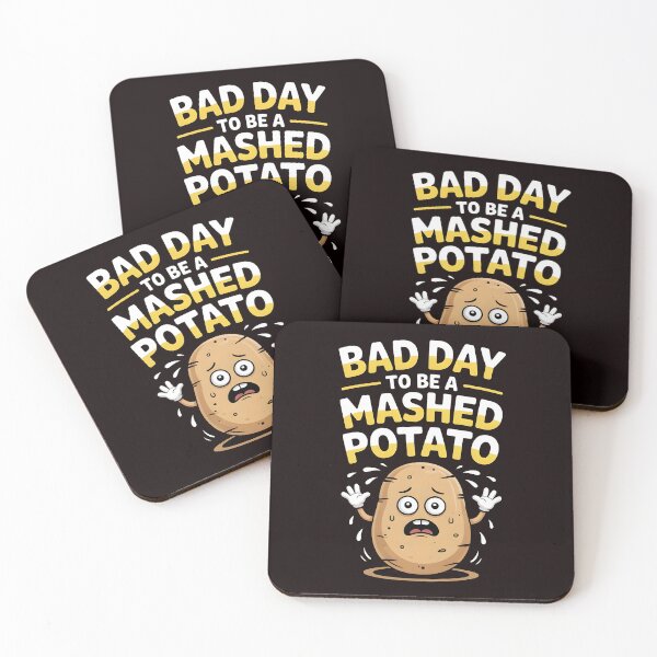 Item preview, Bad Day to Be a Mashed Potato – Funny Holiday Food Humor designed and sold by Redgiant87x.