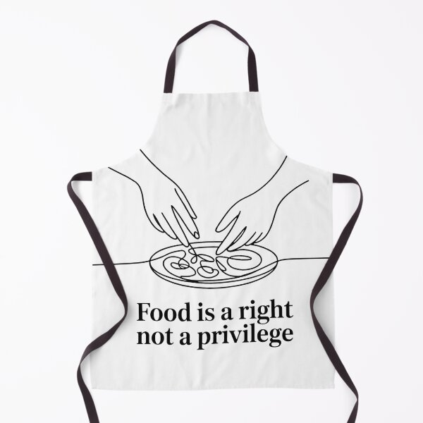 Item preview, Food Is A Right Not A Privilege Minimalist Human Rights Shirt designed and sold by WSPrintCrafter.