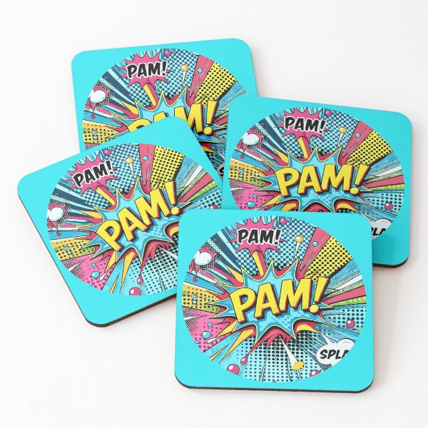Item preview, Colorful pop art design with onomatopoeia BAM WOW PAF  designed and sold by BCA Collection.
