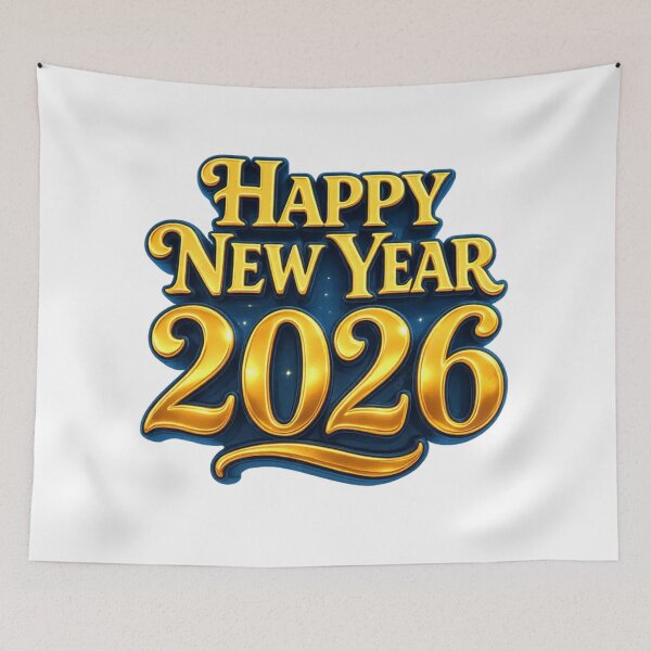 Item preview, Happy New Year 2026 Golden Stars designed and sold by murad2020.