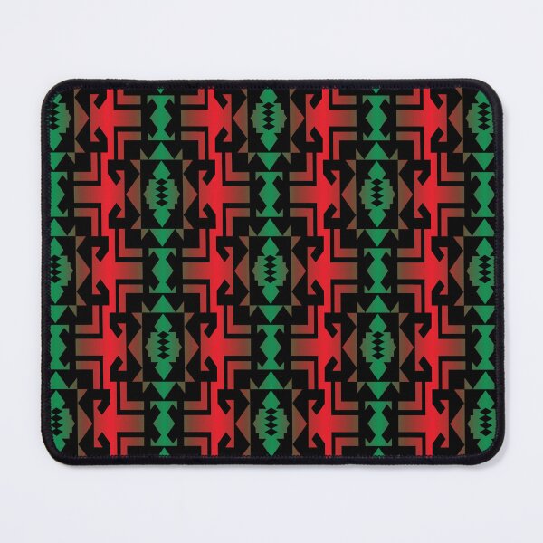 Item preview, Red / Green / Black Native Blanket Print designed and sold by JMWCD.