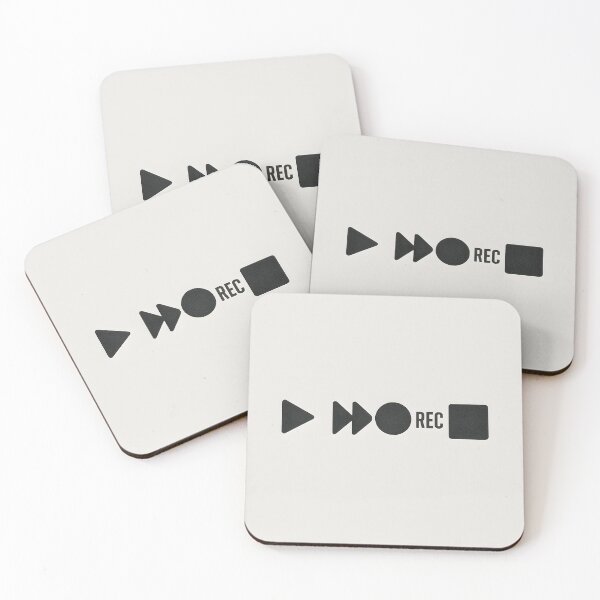 Item preview, Retro VHS Buttons – Minimal Icon Set designed and sold by Helleradi.