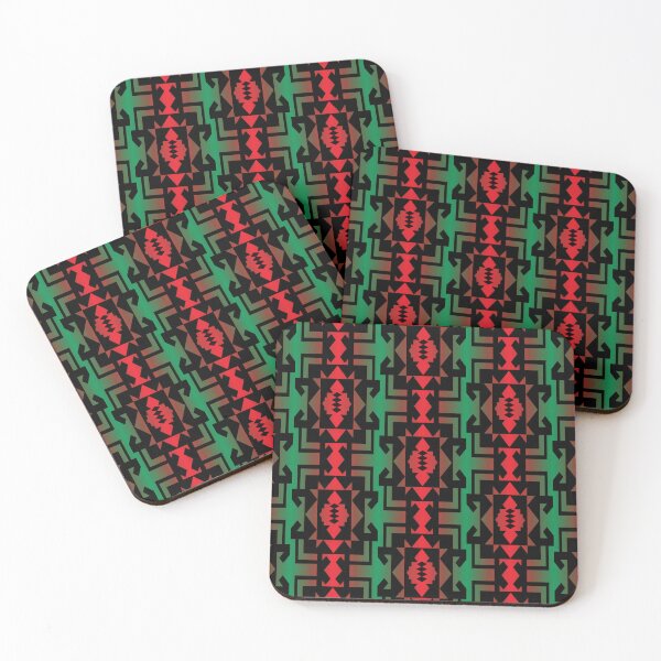 Item preview,  Green / Red  Christmas Native Blanket Print designed and sold by JMWCD.