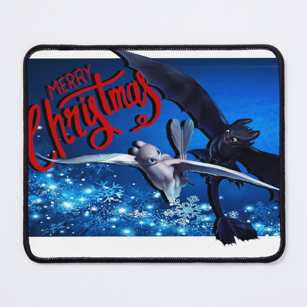 Item preview, toothless and light fury- merry christmas designed and sold by francybonzi.