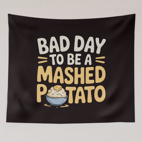 Item preview, Thanksgiving Dinner Humor – Bad Day to Be a Mashed Potato designed and sold by Redgiant87x.