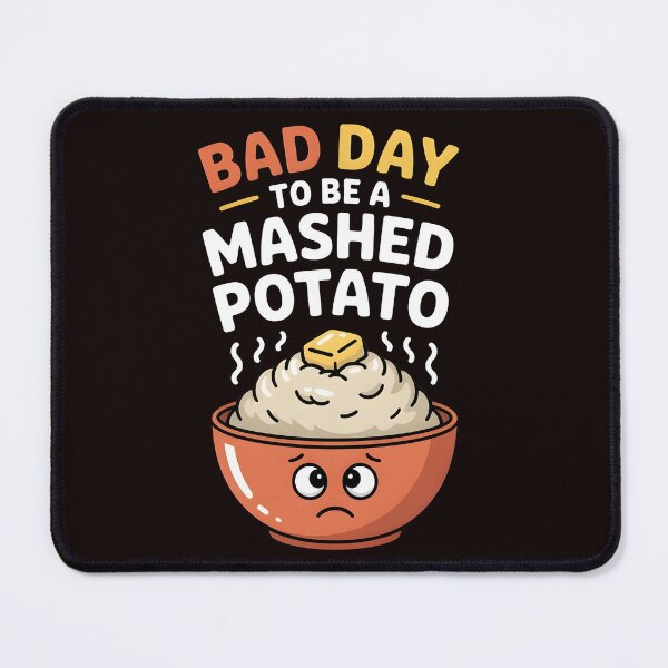 Item preview, Bad Day to Be a Mashed Potato – Funny Food Pun Design designed and sold by Redgiant87x.