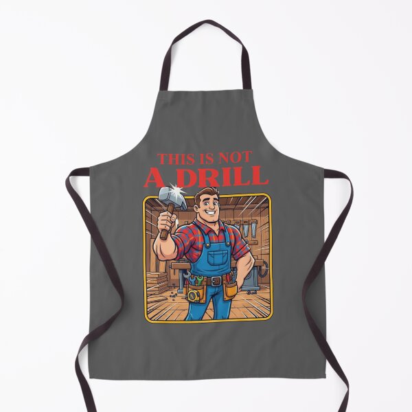 Item preview, Funny Carpenter Dads Joke – This Is Not A Drill | Witty Handyman Sledgehammer Pun designed and sold by Cree8if.