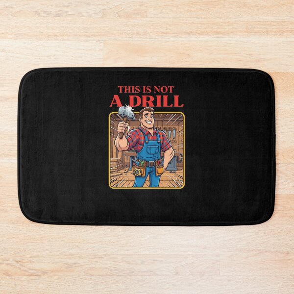 Item preview, Funny Carpenter Dads Joke – This Is Not A Drill | Witty Handyman Sledgehammer Pun designed and sold by Cree8if.