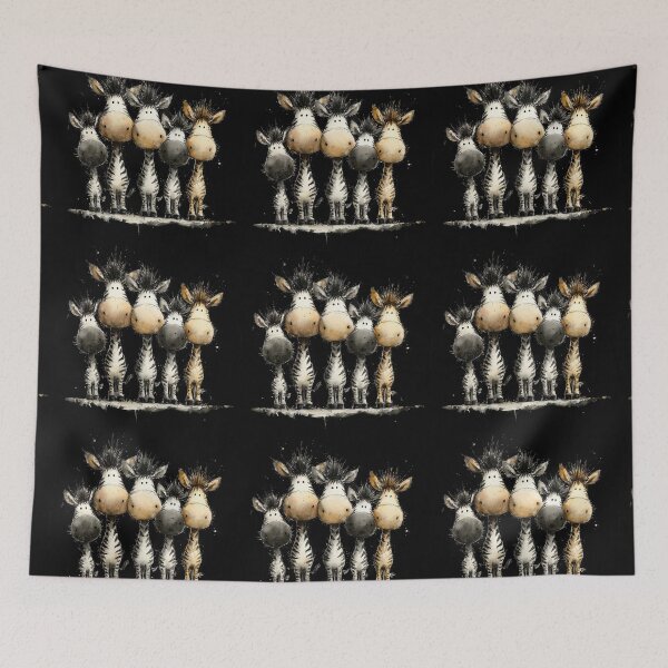Item preview, Gorgeous Zebras ' Zebras on Stage ' BY SHiRLeY MacARTHuR designed and sold by Shirley MacArthur Art.