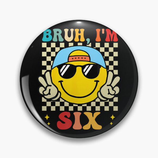 Item preview, Bruh I'M Six 6 6Th Birthday Groovy Boys Girls 6 Years Old designed and sold by MadalynKiehn.