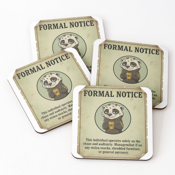 Item preview, Formal Notice Cat Warning - Chaos and Audacity Management | Funny Cat Lover Gift designed and sold by kinany00.