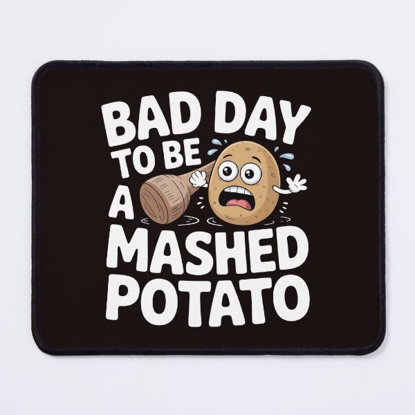 Item preview, Bad Day to Be a Mashed Potato – Funny Holiday Meal Humor designed and sold by Redgiant87x.