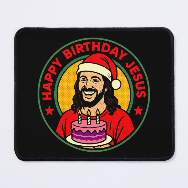 Item preview, Happy Birthday Jesus Christmas Hat Birthday Cake designed and sold by plushism.