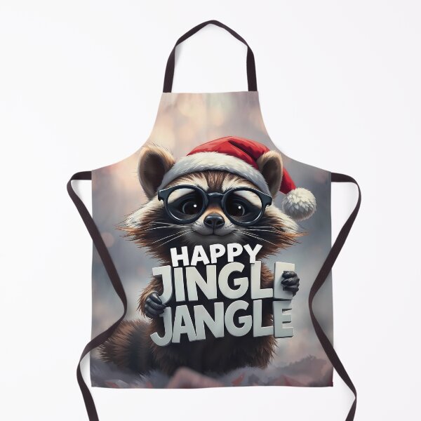 Item preview, Happy Jingle Jangle Cozy Christmas Raccoon designed and sold by SolaoLab.