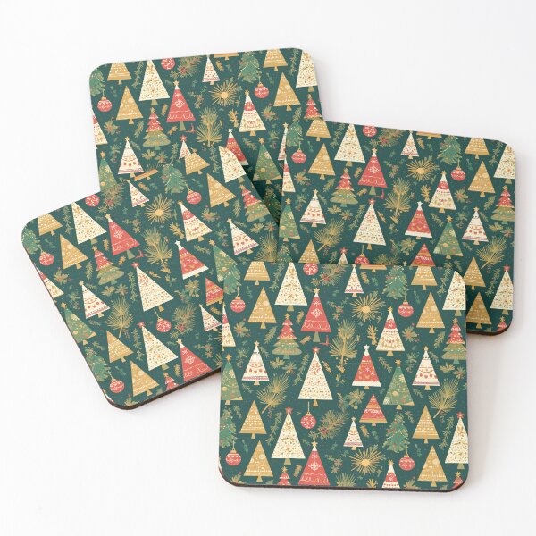 Item preview, Elegant Christmas Tree Pattern Festive Holiday Forest Design iPhone Case designed and sold by chomdesign.
