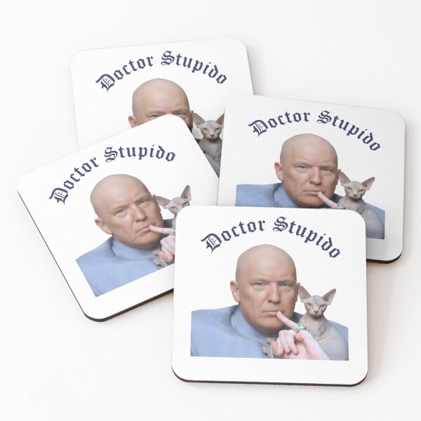 Item preview, Doctor Stupido, Evil Makeover, Donald Trump, funnyfits70, Humor, Funny, retro, vintages, funny quotes, animal humor, designed and sold by FunnyFits70.