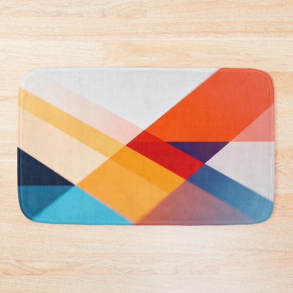 Item preview, Colorful abstract geometric shapes overlap creating a vibrant and modern design designed and sold by CharlieDesings.