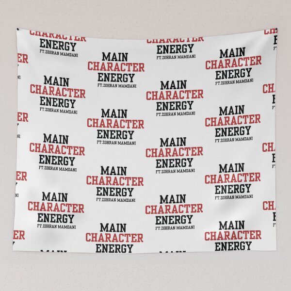 Item preview, Main Character Energy ft. Zohran Mamdani  designed and sold by GracefulPODshop.