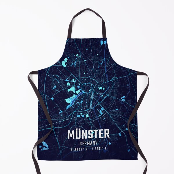 Item preview, Münster Midnight City Map designed and sold by HomeLivingCo.
