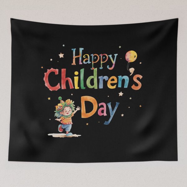 Item preview, Happy Children's Day Watercolor Fun designed and sold by Khadigadesings.