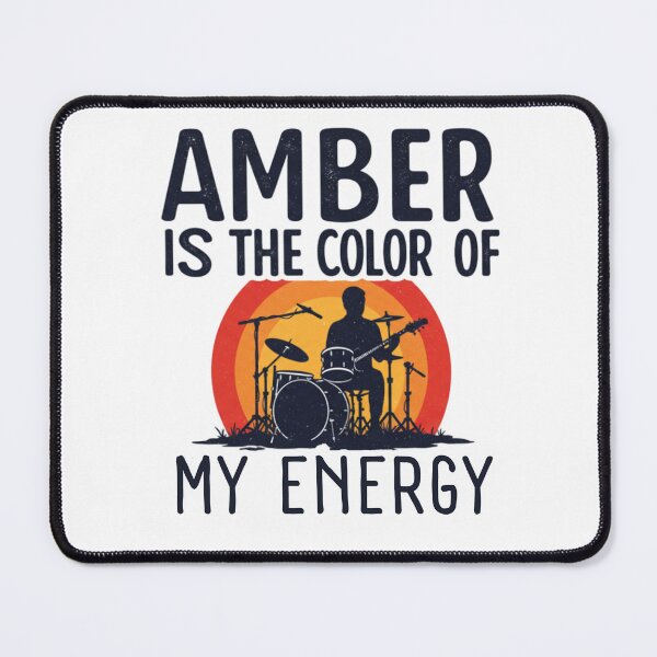 Item preview, Amber Is The Color Of My Energy Poster | Song Lyric & Reggae Rock designed and sold by FitEnvy.