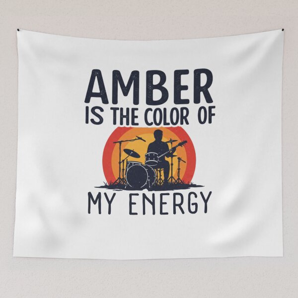Item preview, Amber Is The Color Of My Energy Poster | Song Lyric & Reggae Rock  designed and sold by FitEnvy.