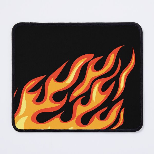 Item preview, Flame race car decal. Blazing flame, hot red dynamic fire race and hotrod graphics, automotive decoration. designed and sold by AtonuHaque.