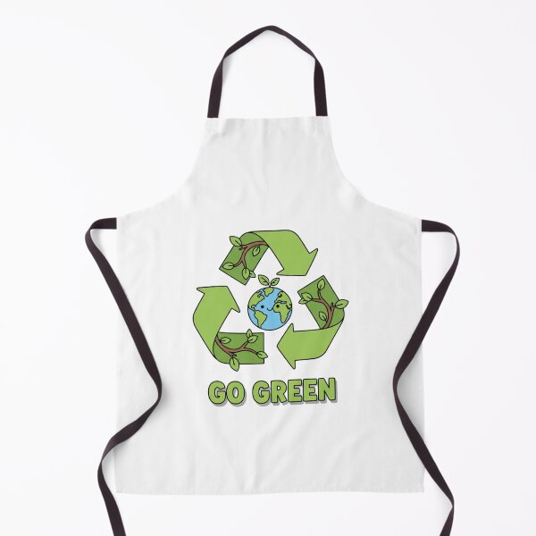 Item preview, "Go Green" Cute Recycle Symbol Illustration designed and sold by Siamcatshop.