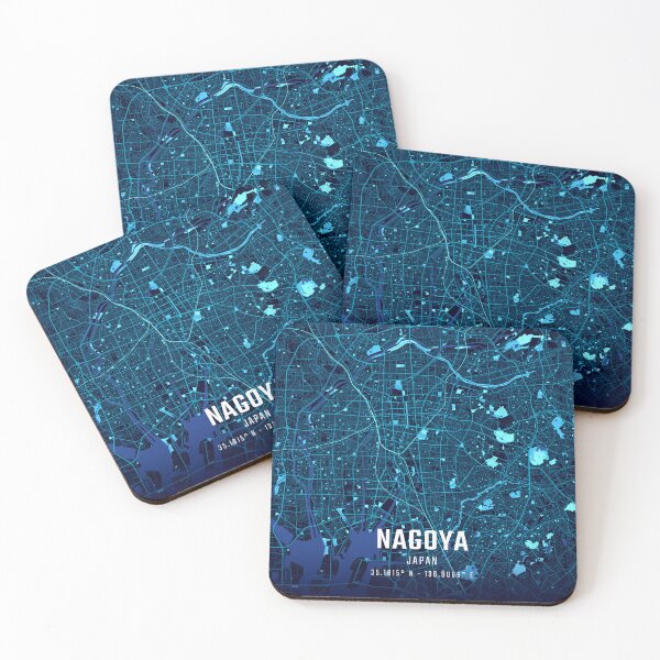 Item preview, Nagoya Midnight City Map designed and sold by HomeLivingCo.