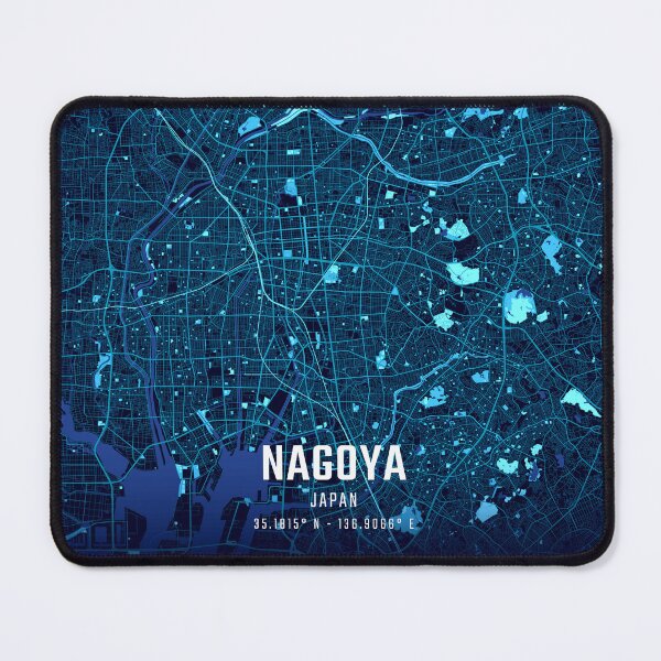 Item preview, Nagoya Midnight City Map designed and sold by HomeLivingCo.