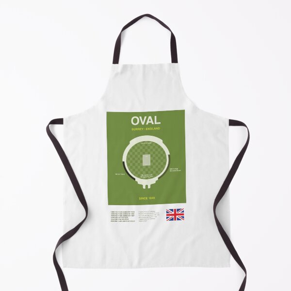 Item preview, Minimalist Oval Cricket Ground Line Print designed and sold by The Circuit Collection.
