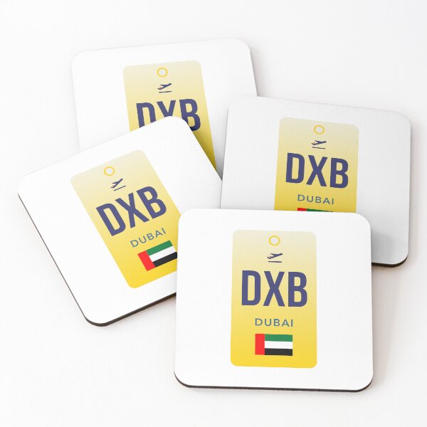 Item preview, DXB Dubai Airport Code Tag – Modern Minimalist Travel Design designed and sold by Aesthetic Atlas.