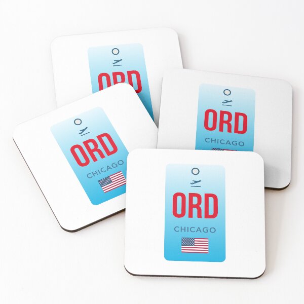 Item preview, ORD Chicago Airport Code Tag – Minimalist Airport Design designed and sold by Aesthetic Atlas.