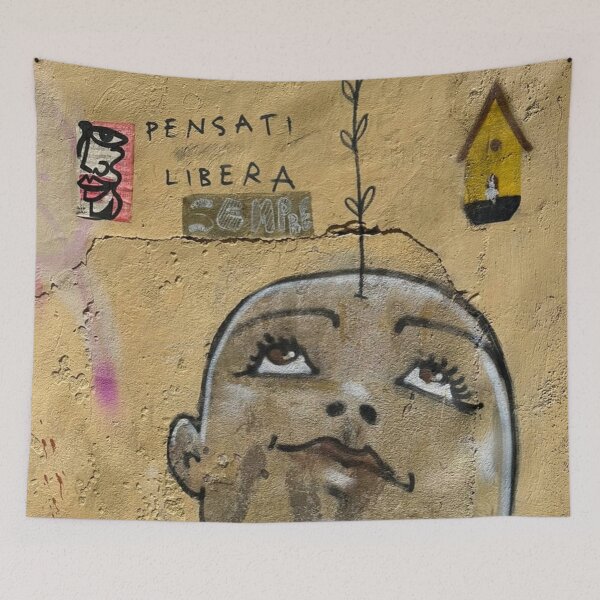 Item preview, Pensati Libera Think Free designed and sold by PatriciaGeremia.