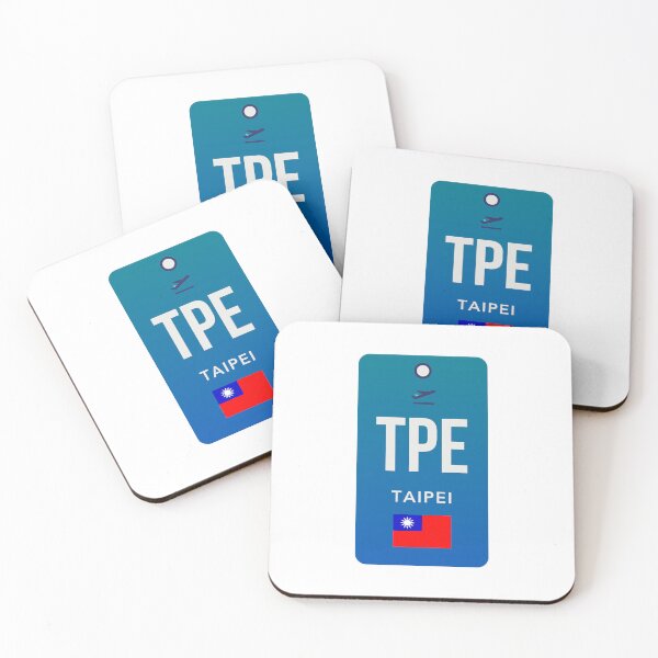 Item preview, TPE Taipei Airport Code Tag – Minimalist Taiwan Travel Design designed and sold by Aesthetic Atlas.