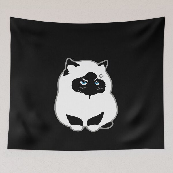Item preview, NO TALK ME - Funny Minimalist Cat Meme designed and sold by SKETCHYANDGRAPHIC.